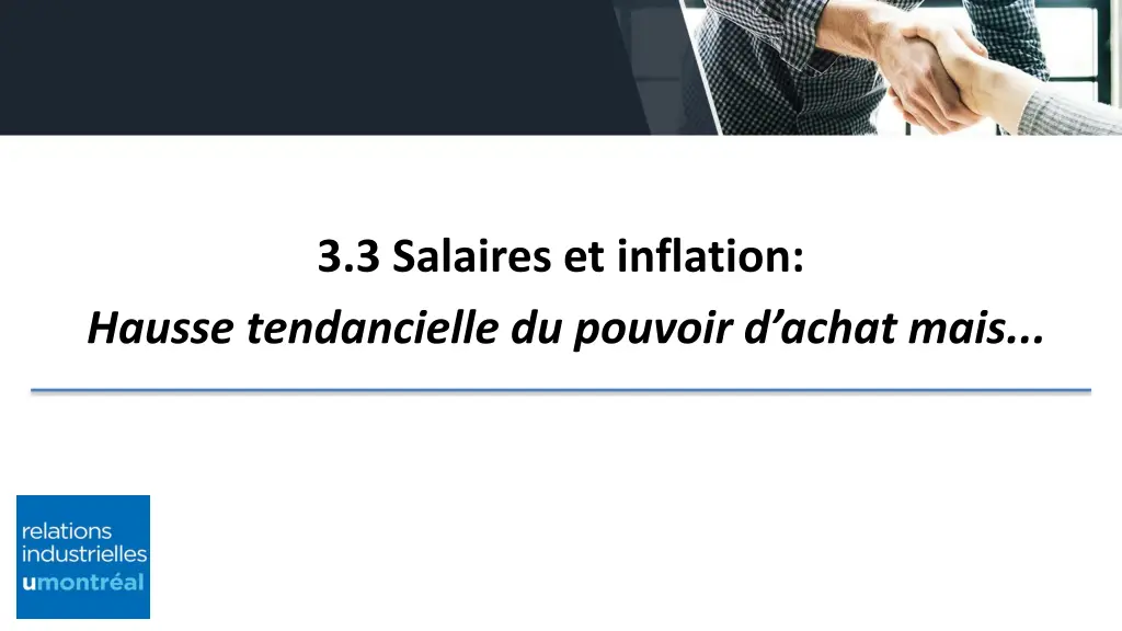 3 3 salaires et inflation hausse tendancielle