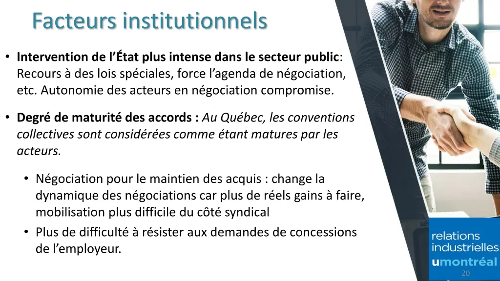 facteurs institutionnels 1