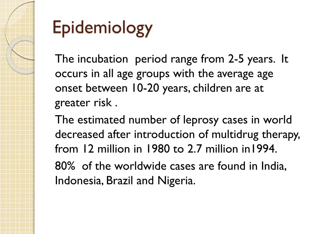 epidemiology