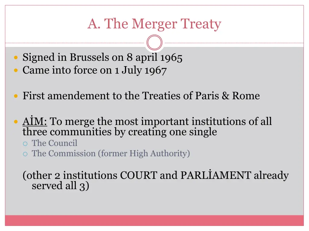 a the merger treaty