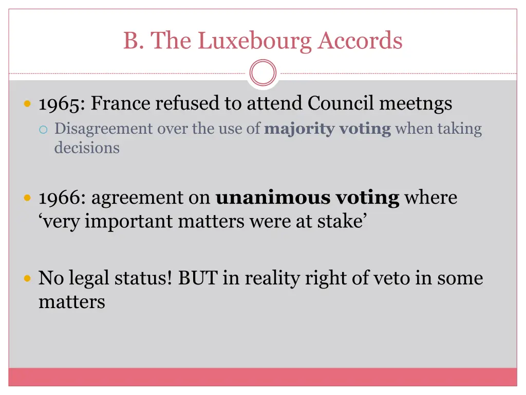 b the luxebourg accords