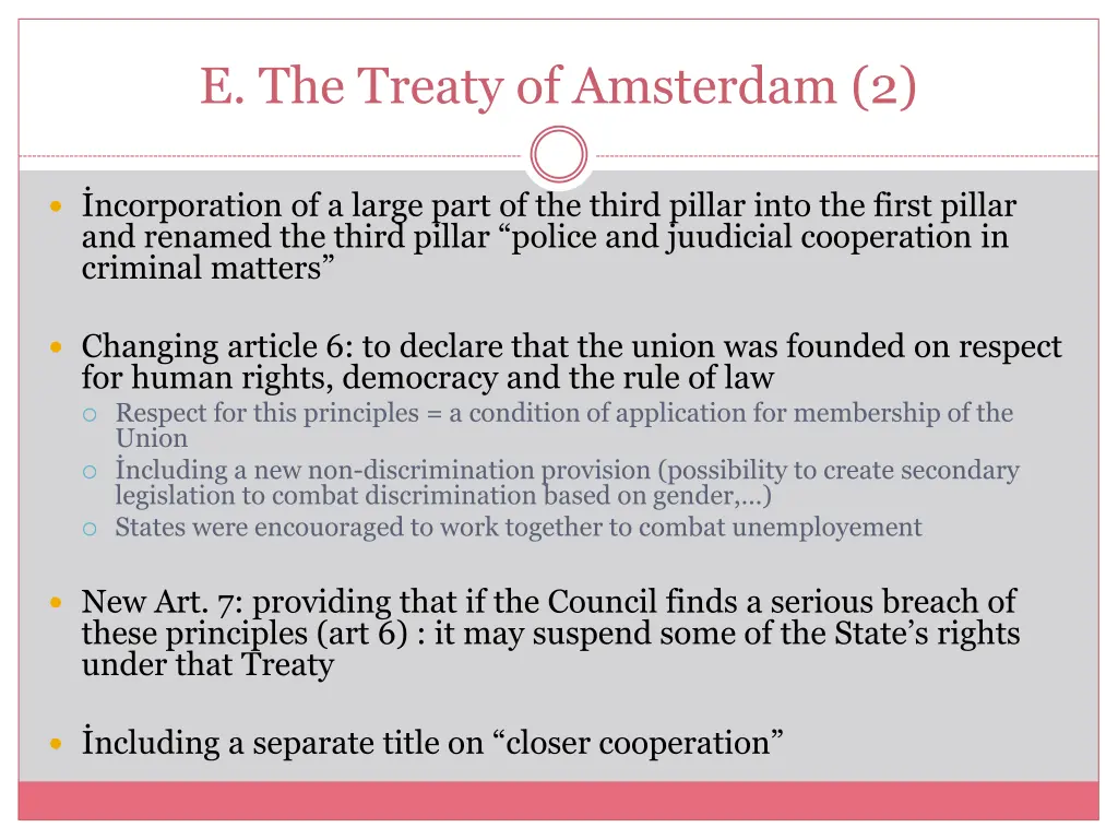 e the treaty of amsterdam 2