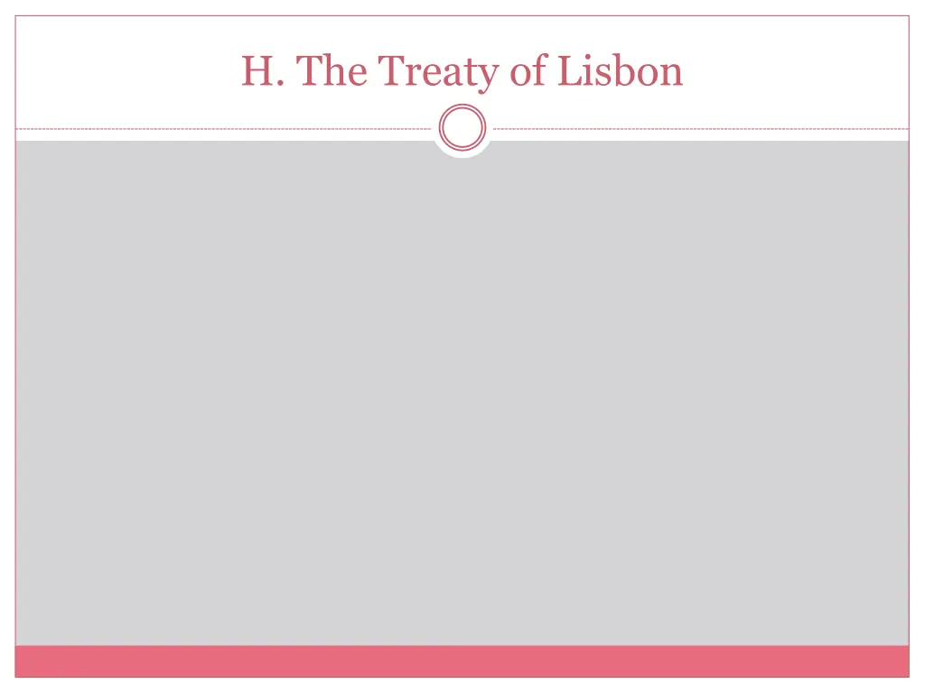 h the treaty of lisbon