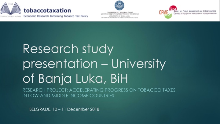 research study presentation university of banja