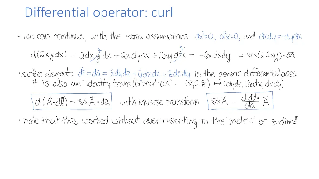 differential operator curl
