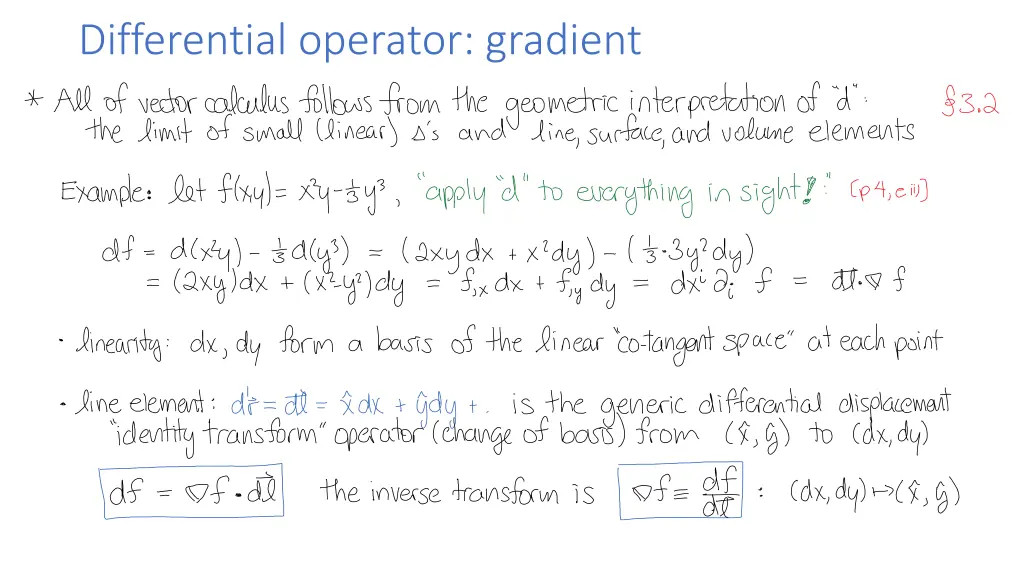 differential operator gradient