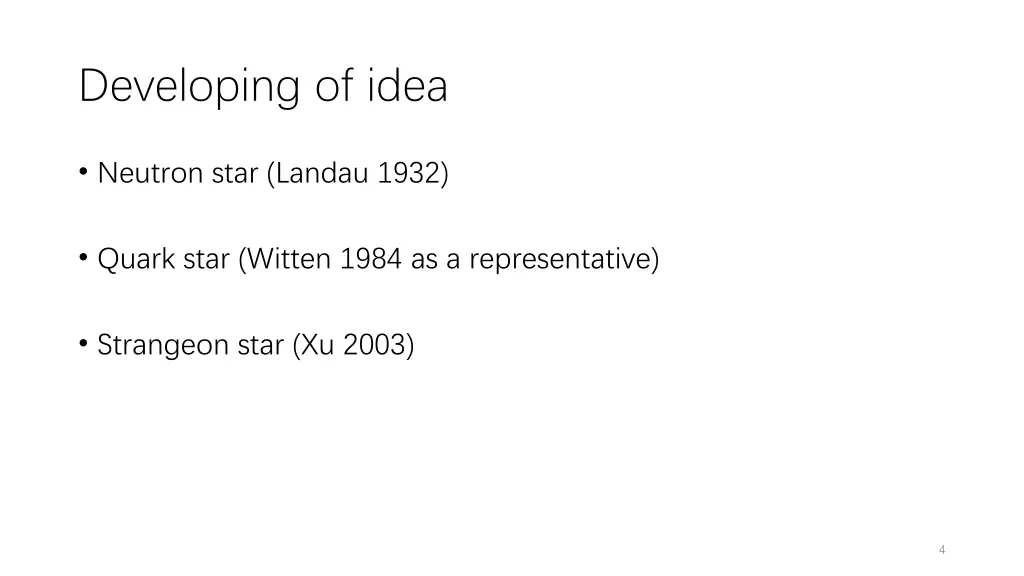 developing of idea