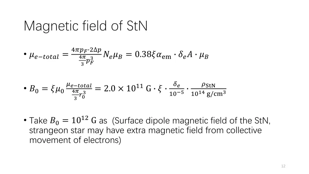 magnetic field of stn 1