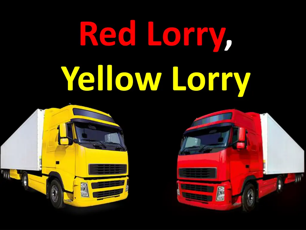 red lorry yellow lorry