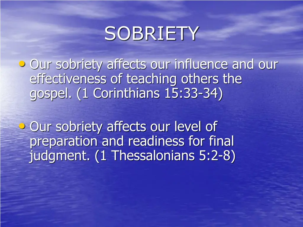 sobriety 2