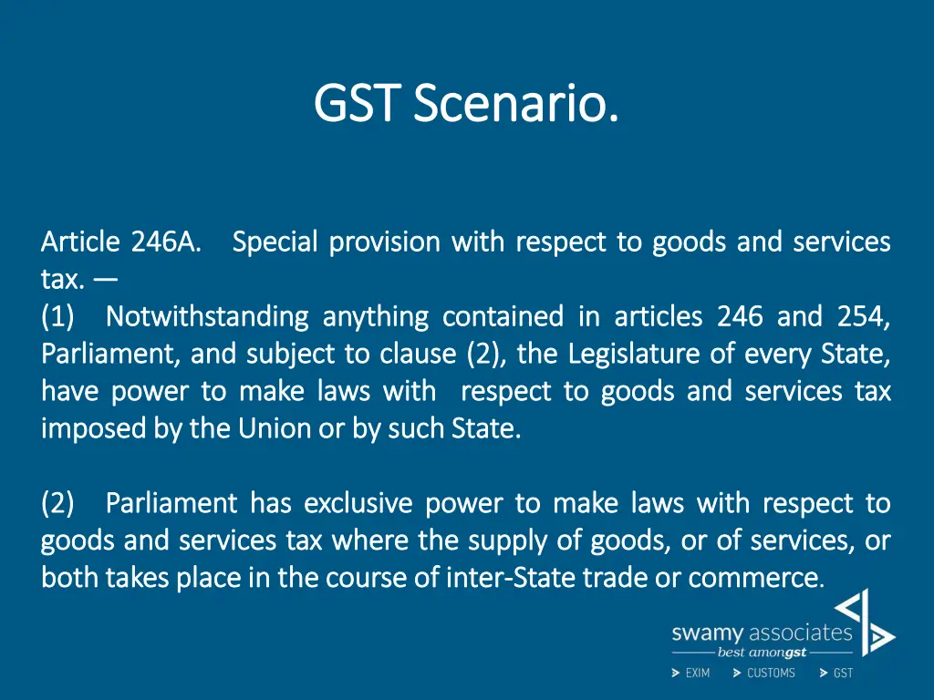 gst scenario gst scenario 1