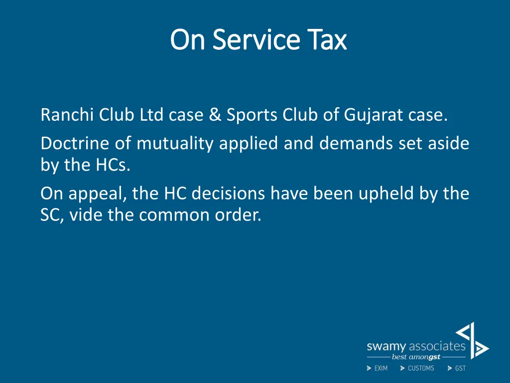 on service tax on service tax