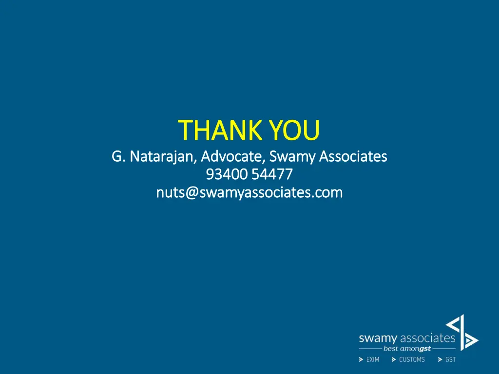 thank you thank you g natarajan advocate swamy