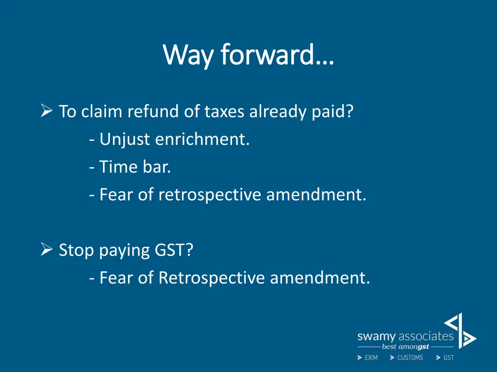 way forward way forward