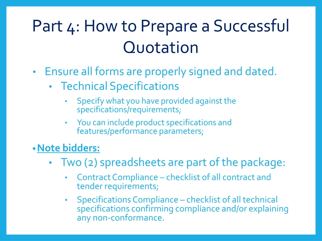 part 4 how to prepare a successful quotation 2