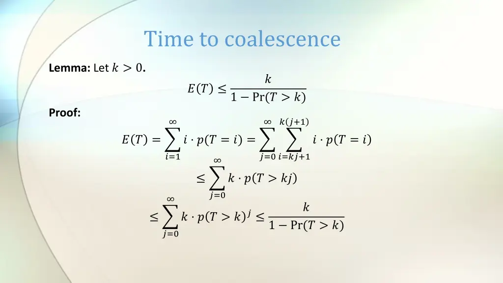 time to coalescence 3