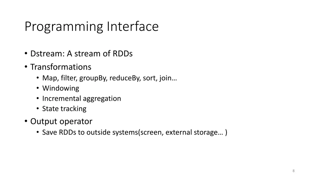 programming interface