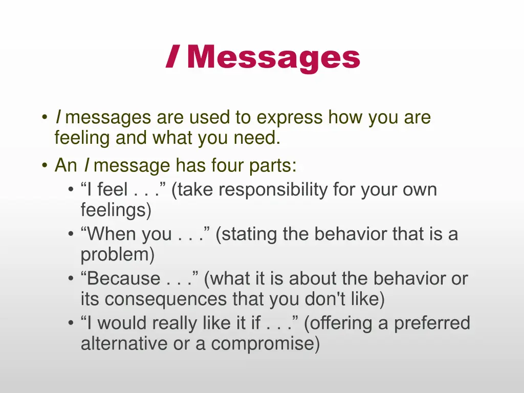 i messages