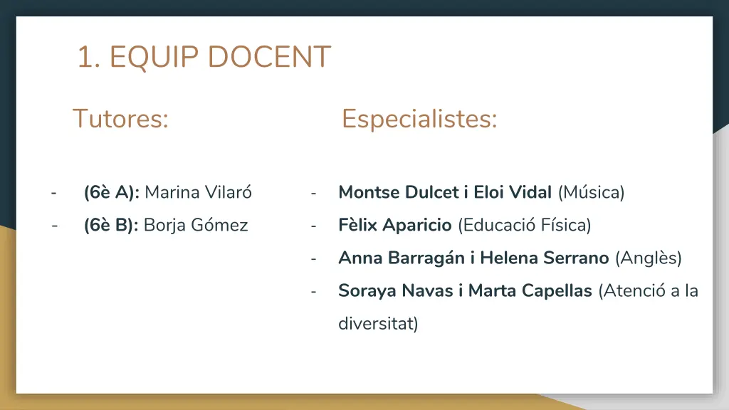 1 equip docent