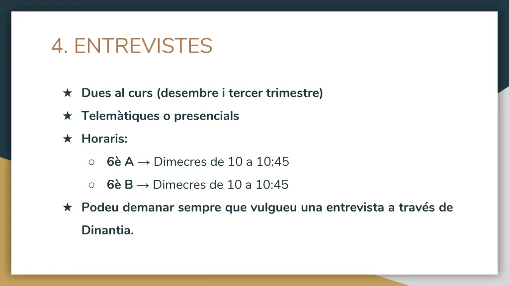 4 entrevistes