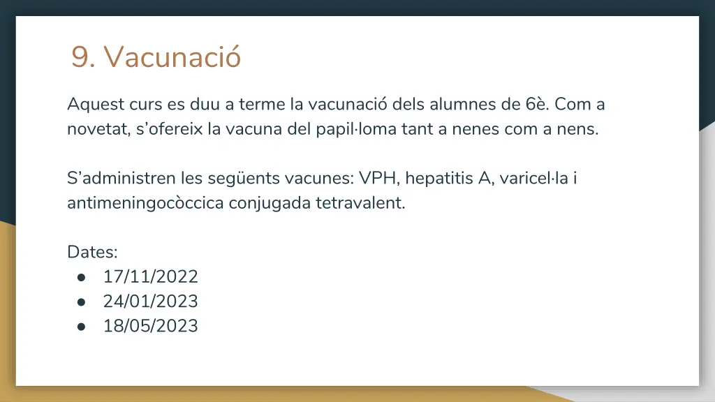 9 vacunaci