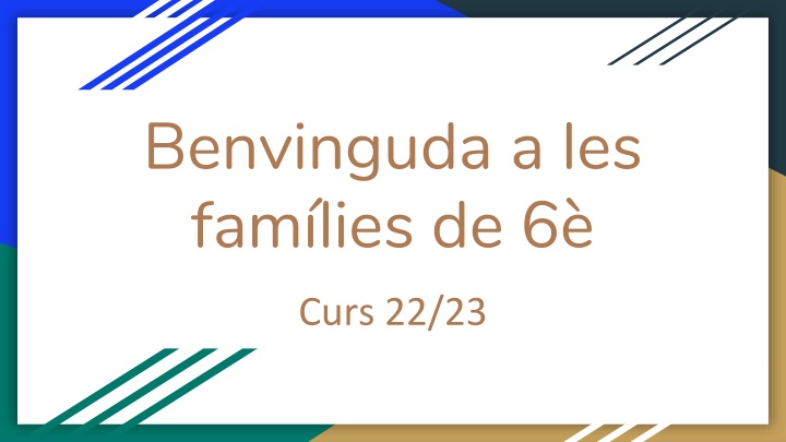 benvinguda a les fam lies de 6