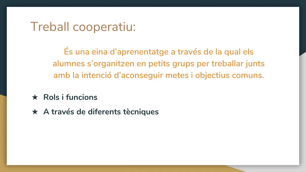 treball cooperatiu