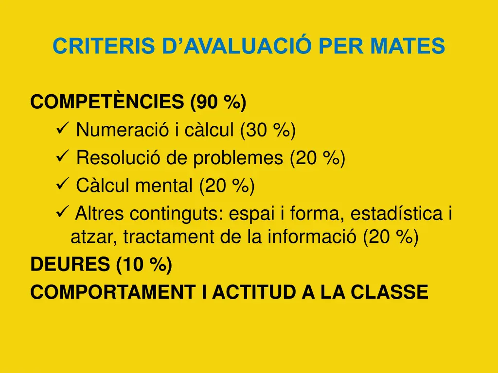criteris d avaluaci per mates
