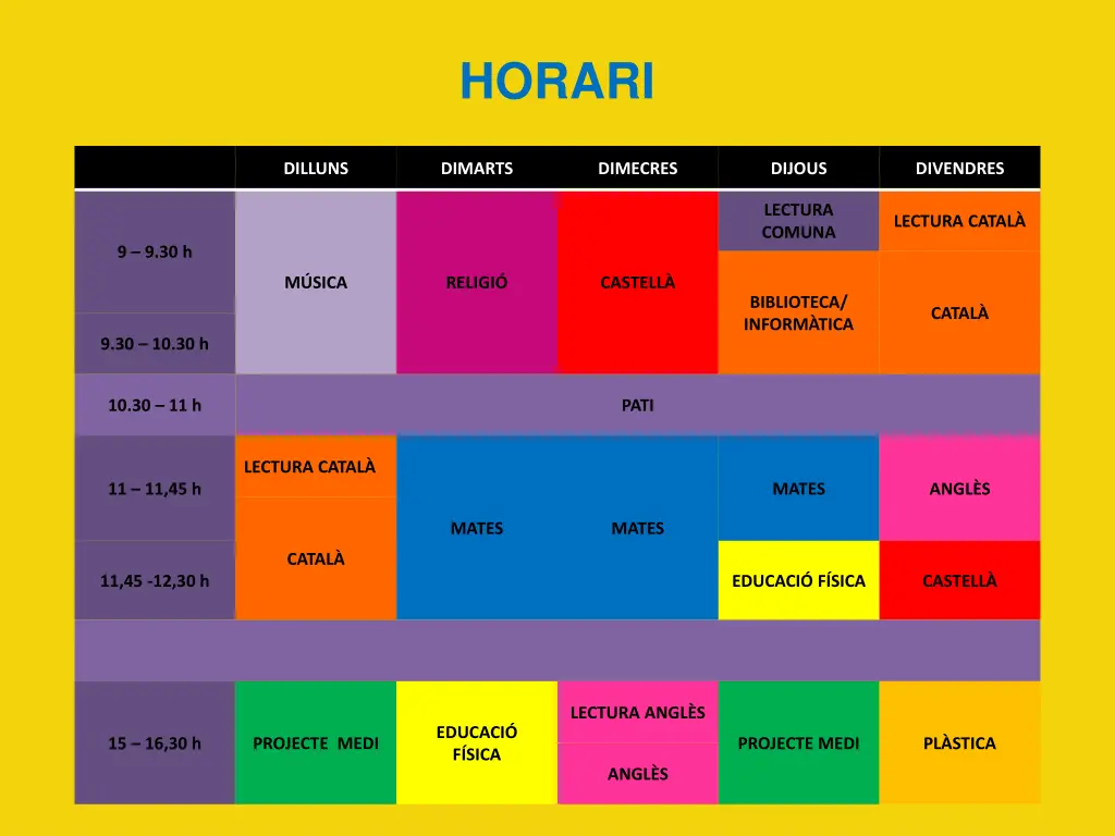 horari