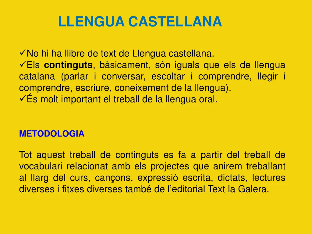 llengua castellana
