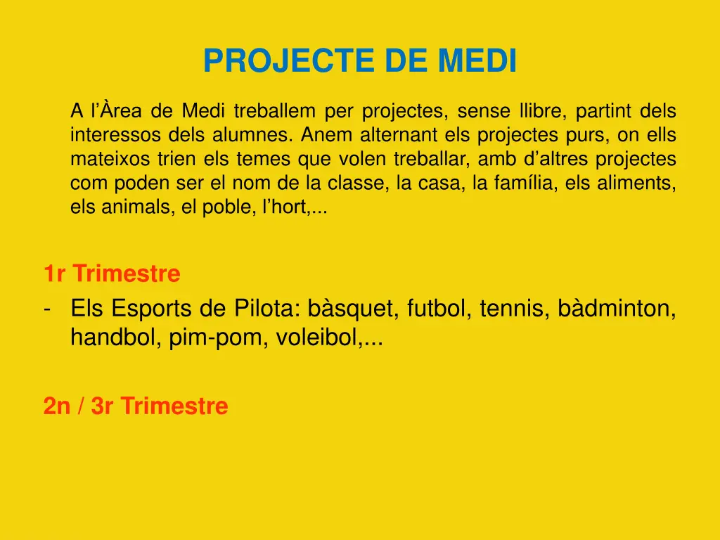 projecte de medi