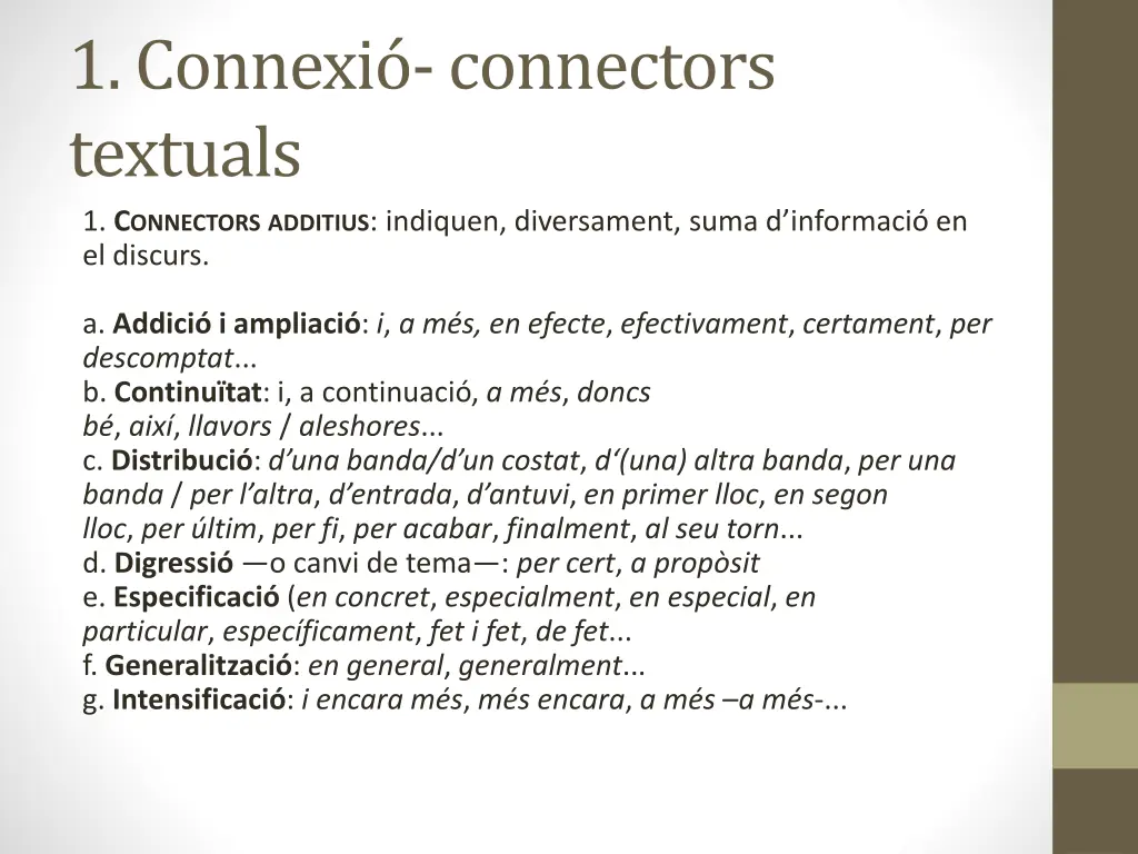 1 connexi connectors textuals 1 c onnectors