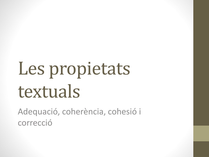les propietats textuals