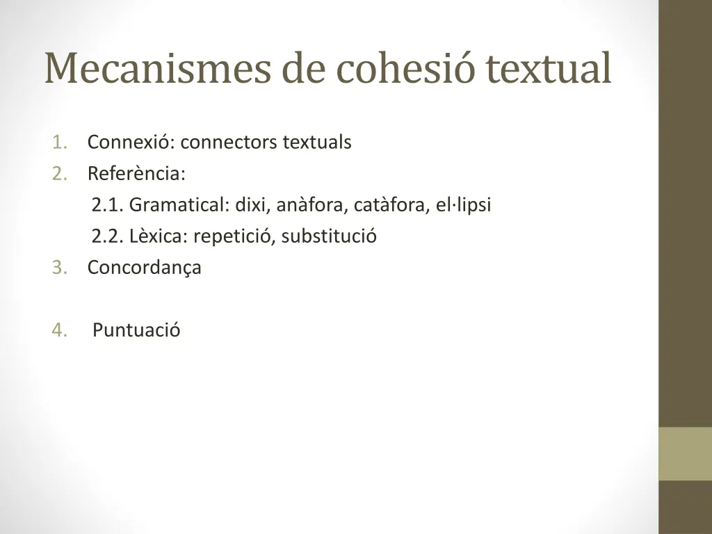 mecanismes de cohesi textual