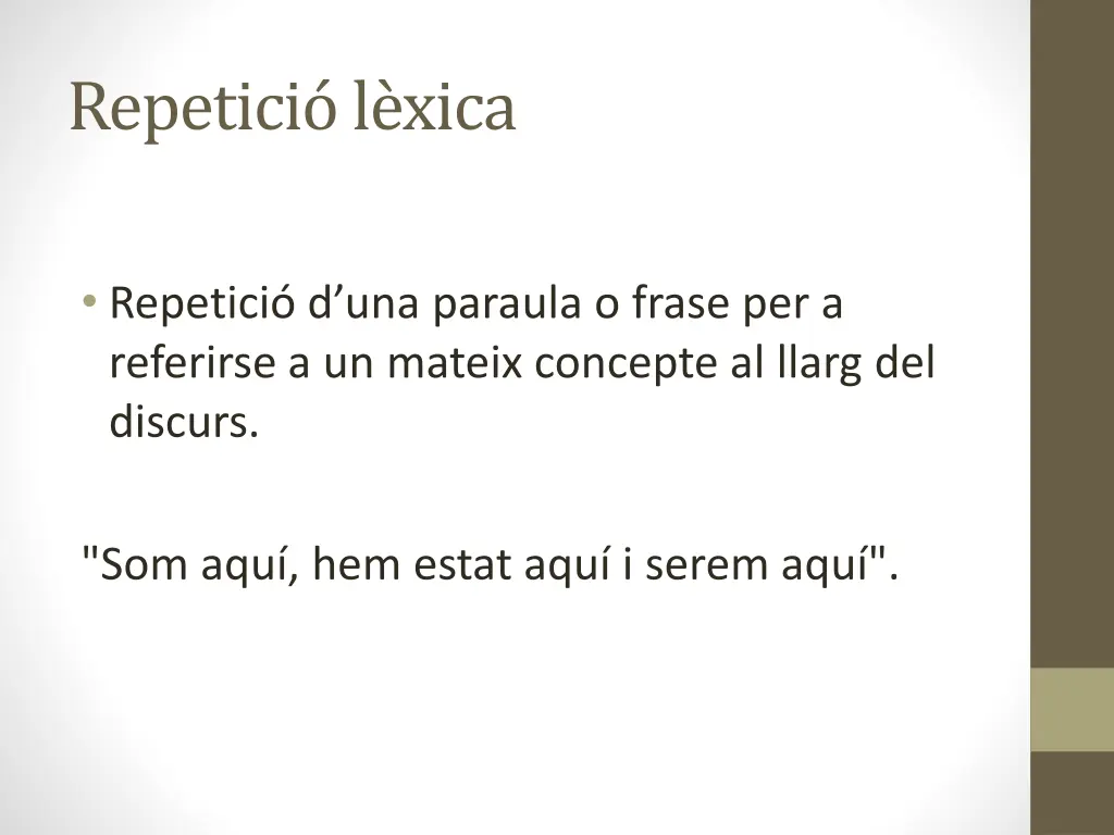 repetici l xica