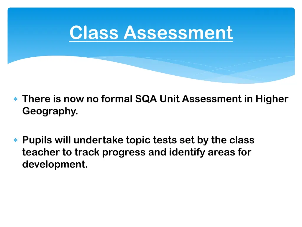 class assessment