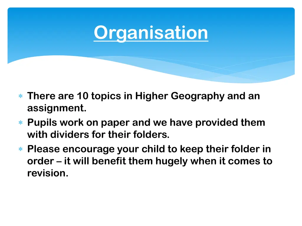 organisation