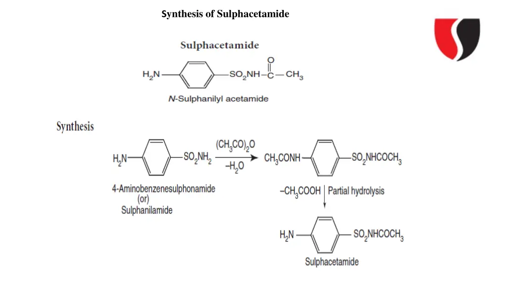 s ynthesis of sulphacetamide