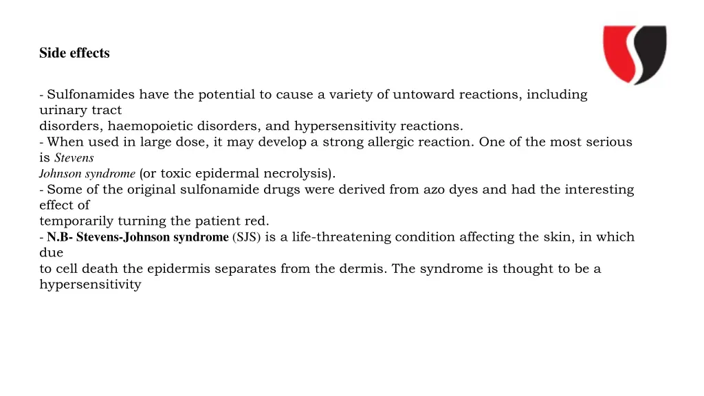 side effects