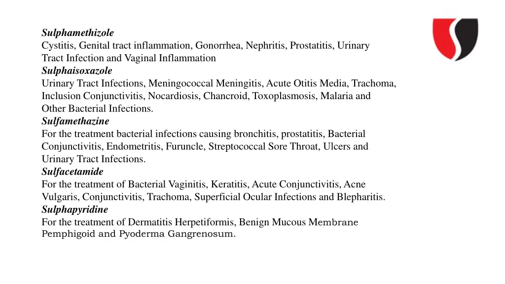 sulphamethizole cystitis genital tract