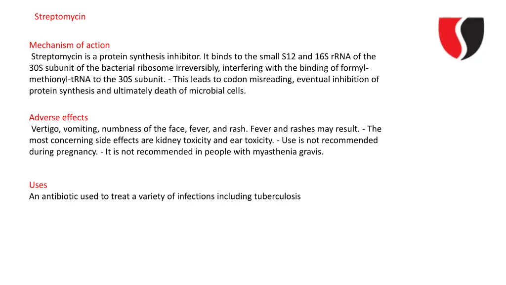 streptomycin