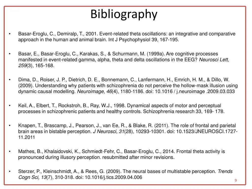 bibliography