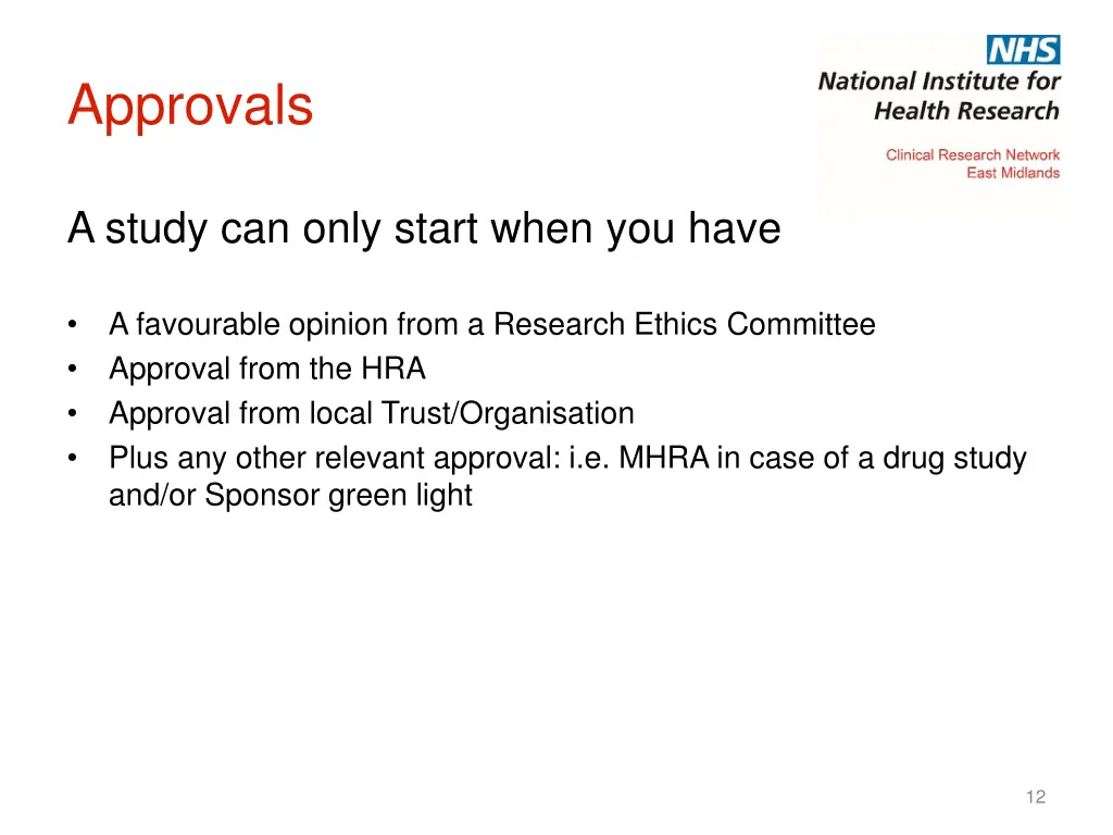 approvals