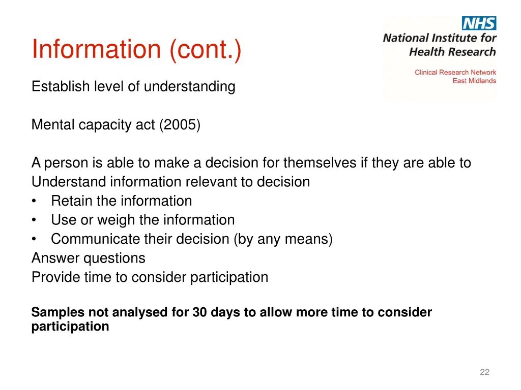information cont
