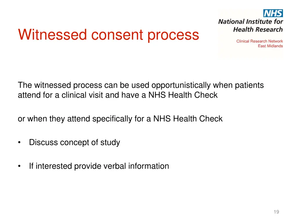 witnessed consent process