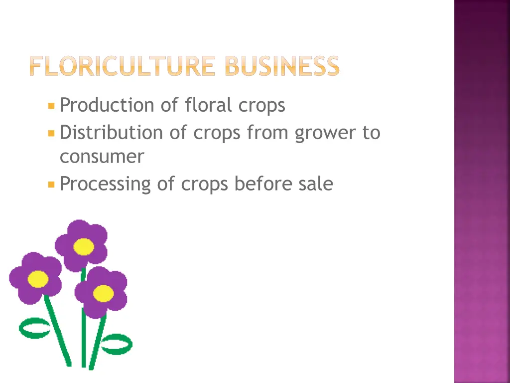 floriculture business