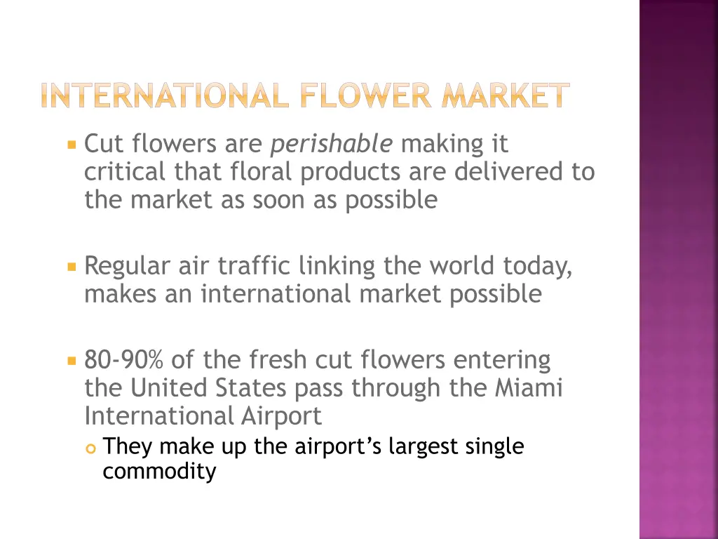 international flower market