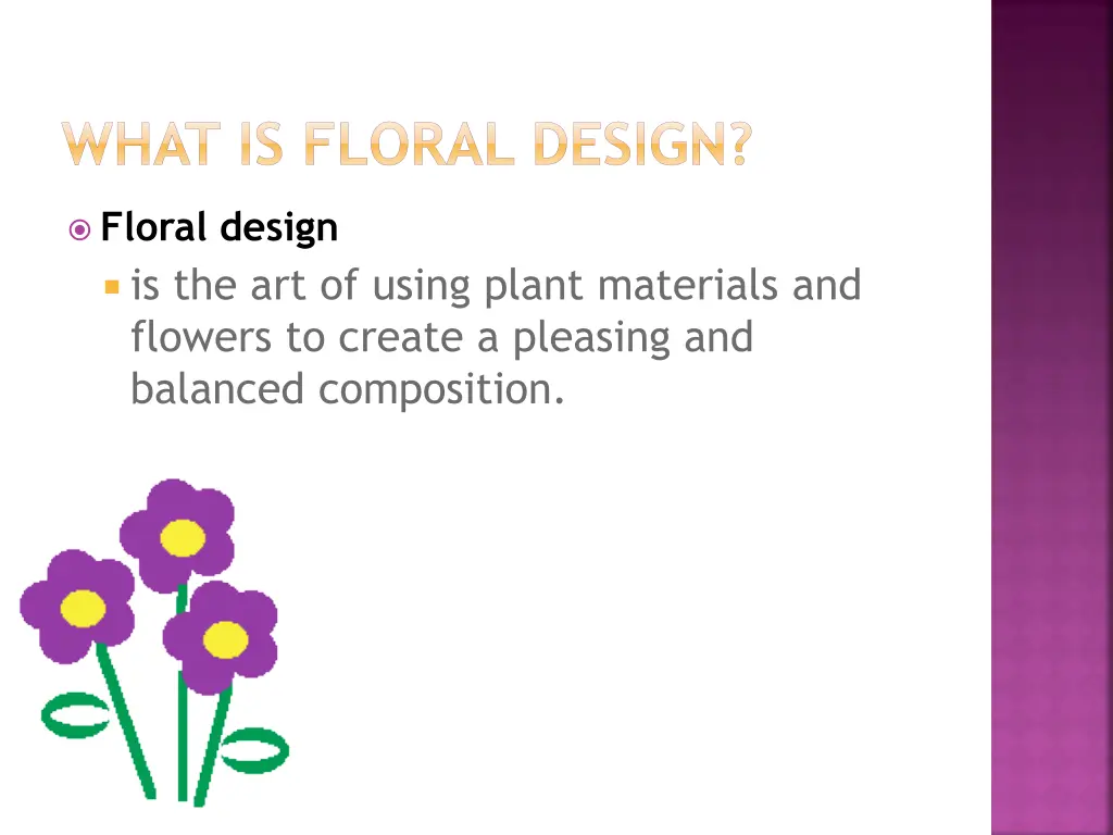 what is floral design