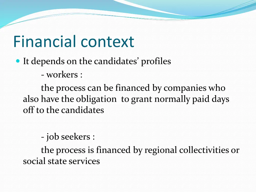 financial context