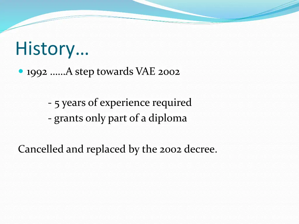 history